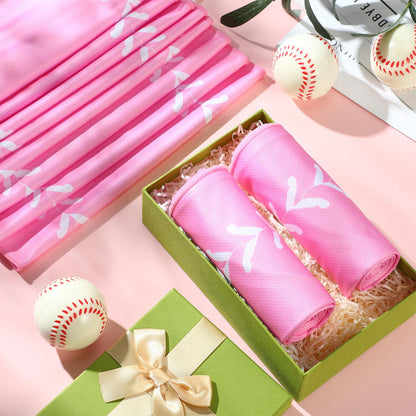 12 Pcs Cooling Towel Baseball Football Basketball Breathable Chilly Softball Soccer Ice Towel, 40"x12" Tennis Microfiber Accessories for Player(White,Baseball)