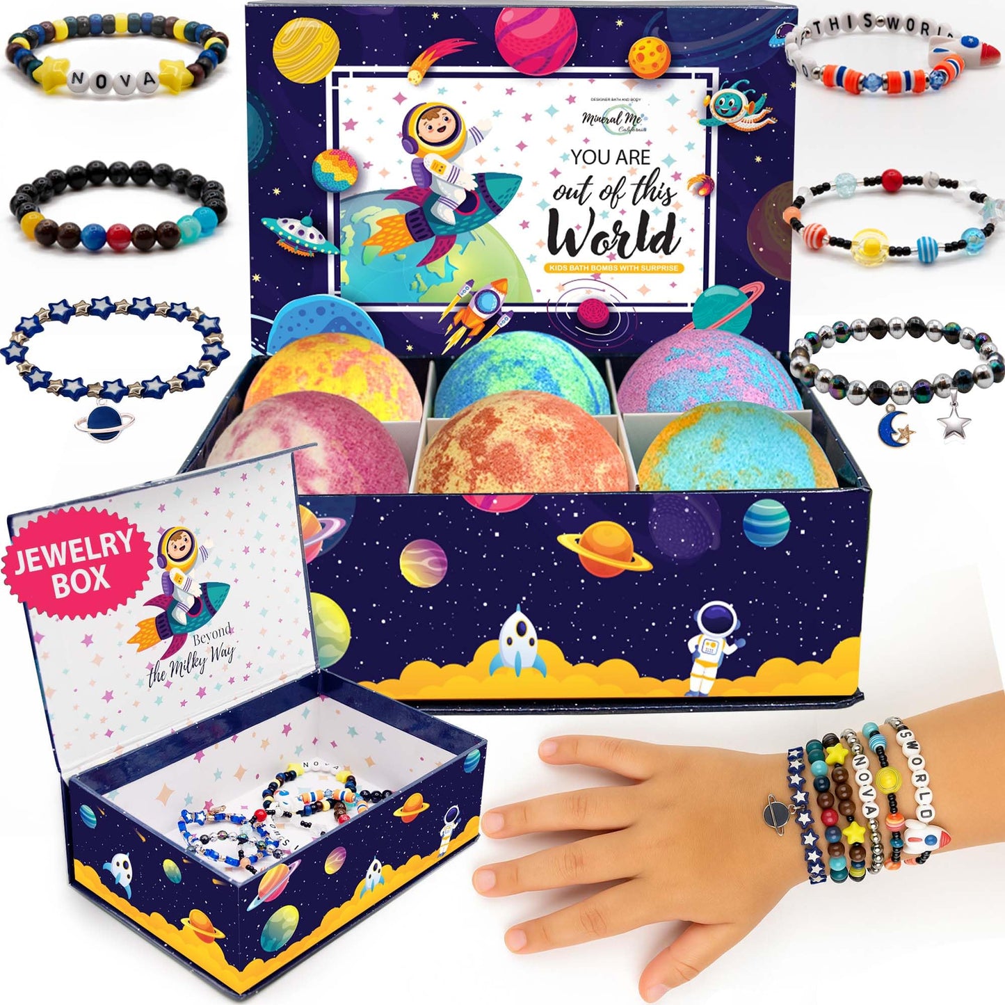 Bath Bombs for Kids with Surprise Inside - Organic, Gentle & Kid Friendly Bubble Bath Fizzies with Toys Inside. Spa Bath Fizz Balls Kit. Fizzy Balls w/Rich Bubbles, Birthday Gifts for Boys, Girls