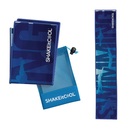 SHAKEitCOOL Original Cooling Towel – Be Cool in Style - Heat Relief, Soft, Lightweight, Sun Protection, Easy Clean - Perfect for Biking, Running, Yoga, Gym, Gardening - Aurora