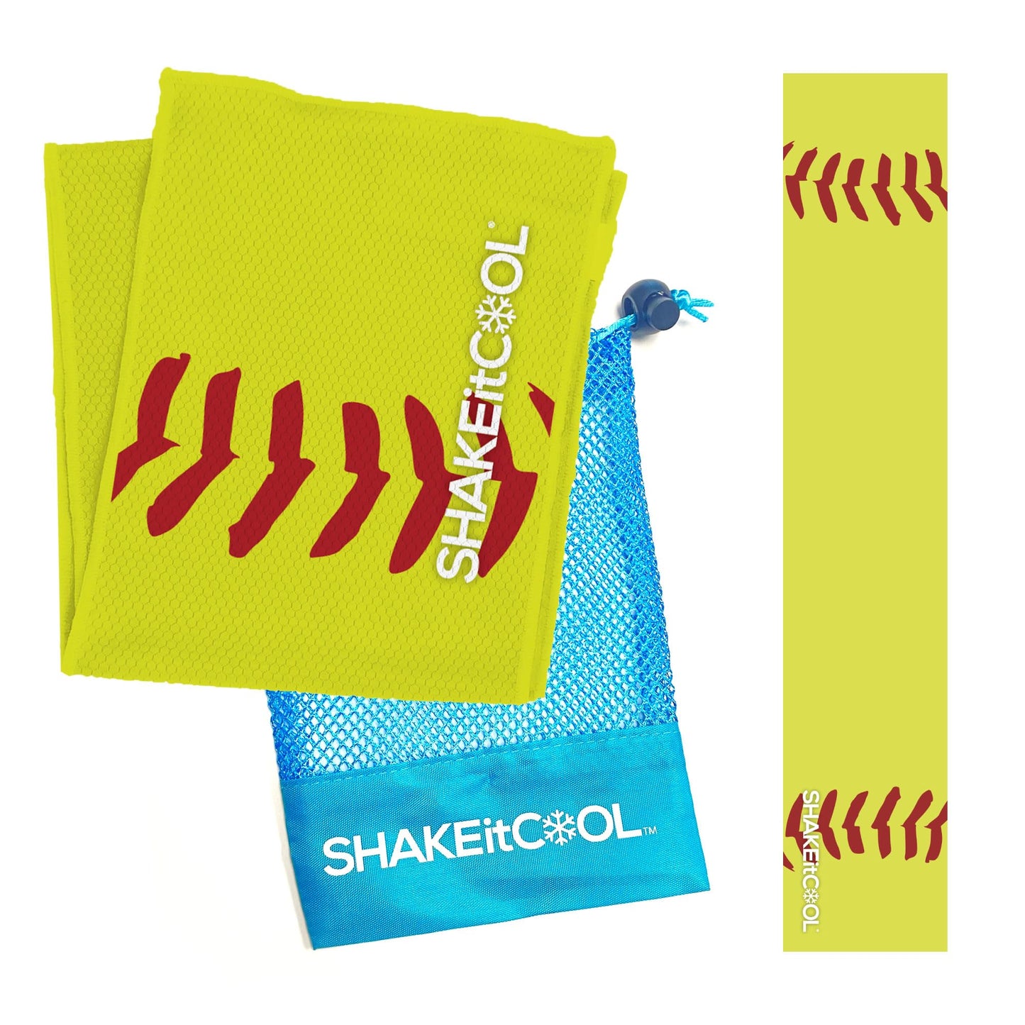 SHAKEitCOOL Original Cooling Towel – Be Cool in Style - Heat Relief, Soft, Lightweight, Sun Protection, Easy Clean - Perfect for Biking, Running, Yoga, Gym, Gardening - Aurora
