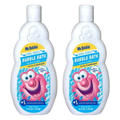 Mr. Bubble Original Bubble Bath - Great for Your Baby, Kids, and Adults - Hypoallergenic, Tear Free Bubble Bath Solution (2 Bottles, 16 fl oz Each)