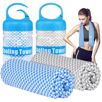 BOGI Cooling Towels for Neck and Face, Soft Breathable Cool Towel for Instant Cooling Stay Cool for Yoga, Sport, Gym, Camping, Running & More Activities