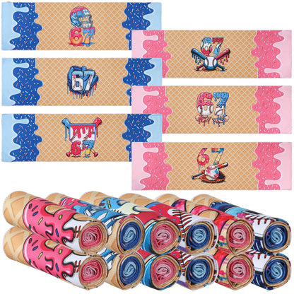 12 Pcs Cooling Towel Baseball Football Basketball Breathable Chilly Softball Soccer Ice Towel, 40"x12" Tennis Microfiber Accessories for Player(White,Baseball)