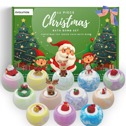 EvolutionUSA 12 Bloom Bath Bombs with Toys - Adorable Girl Bath Bomb Set, Bubbly Kids Bathbombs, Fizzy Bath Ball, Kids Bath Bombs for Girls, Childrens Bath Bomb Set Easter, Birthday, Christmas Gift