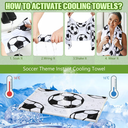 12 Pcs Cooling Towel Baseball Football Basketball Breathable Chilly Softball Soccer Ice Towel, 40"x12" Tennis Microfiber Accessories for Player(White,Baseball)