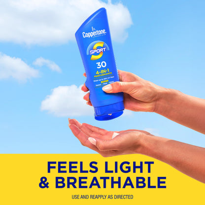 Coppertone SPORT Sunscreen Lotion Broad Spectrum SPF 50 (3 Fluid Ounce) (Packaging may vary)