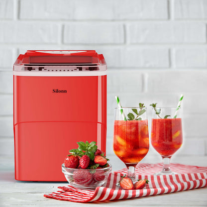 Silonn Nugget Ice Maker Countertop with APP & Voice Control, Self Cleaning Ice Machine with 3L Large Water Tank, 40 lbs/24H Soft Chewable Ice, Portable Pebble Ice Maker for Home, Kitchen and Party