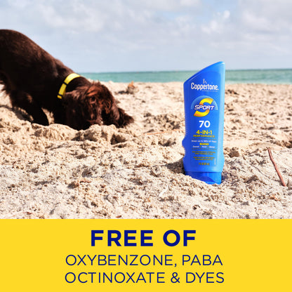 Coppertone SPORT Sunscreen Lotion Broad Spectrum SPF 50 (3 Fluid Ounce) (Packaging may vary)