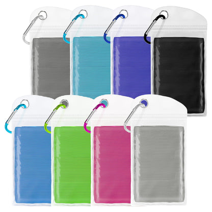Cooling Towels for Neck and Face 8Pack(40"x12"), Cooling Neck Wraps for Gym | Sweat wicking, Quick dry, Lightweight, Reusable, Absorbent, Cool Towel for Running, Yoga, Workout, Travel, Climbing