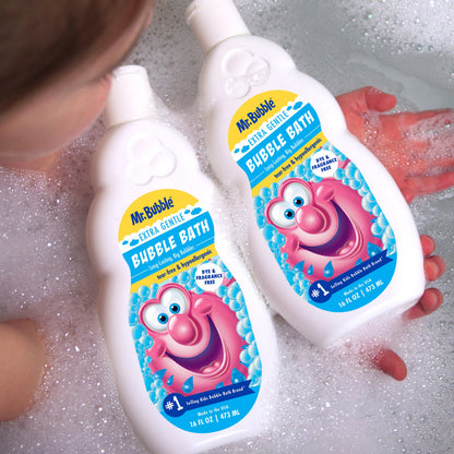 Mr. Bubble Original Bubble Bath - Great for Your Baby, Kids, and Adults - Hypoallergenic, Tear Free Bubble Bath Solution (2 Bottles, 16 fl oz Each)