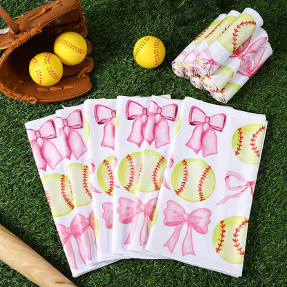 12 Pcs Cooling Towel Baseball Football Basketball Breathable Chilly Softball Soccer Ice Towel, 40"x12" Tennis Microfiber Accessories for Player(White,Baseball)