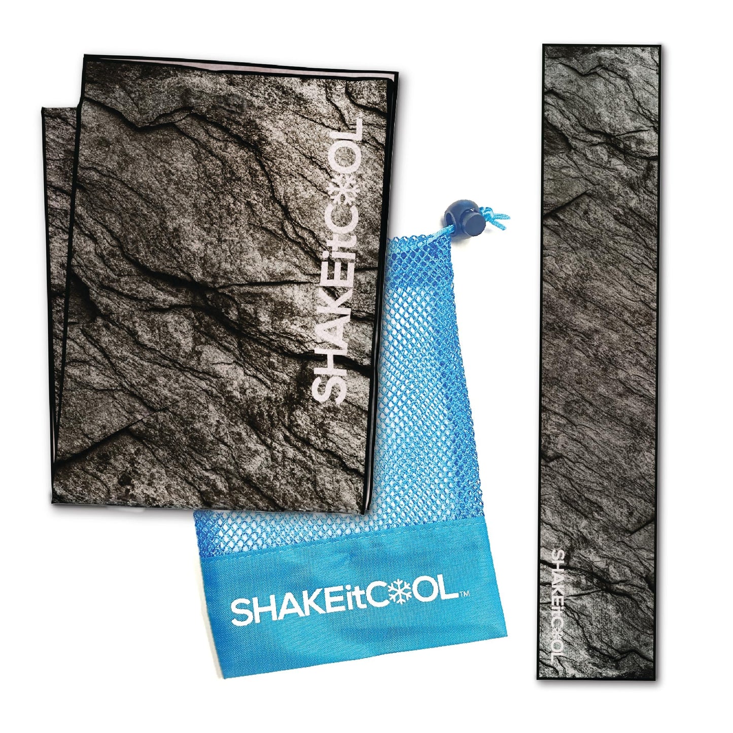 SHAKEitCOOL Original Cooling Towel – Be Cool in Style - Heat Relief, Soft, Lightweight, Sun Protection, Easy Clean - Perfect for Biking, Running, Yoga, Gym, Gardening - Aurora