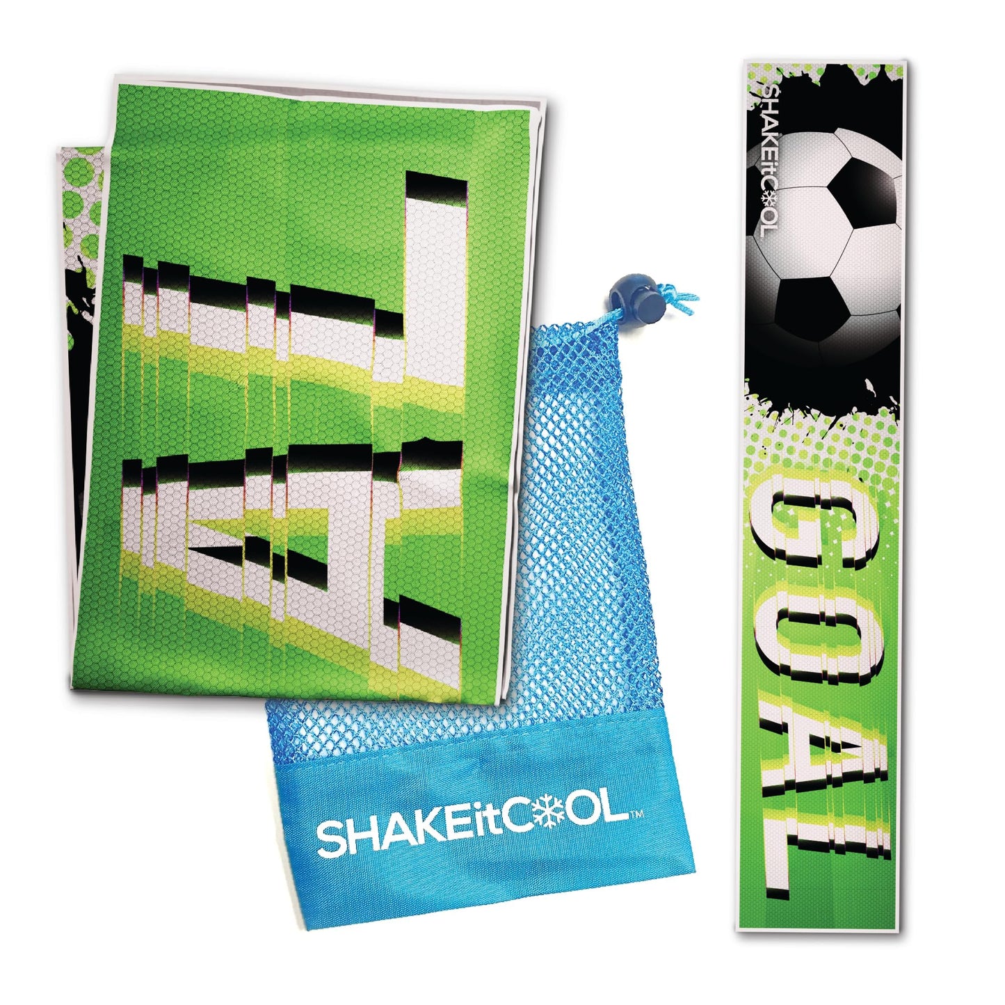 SHAKEitCOOL Original Cooling Towel – Be Cool in Style - Heat Relief, Soft, Lightweight, Sun Protection, Easy Clean - Perfect for Biking, Running, Yoga, Gym, Gardening - Aurora