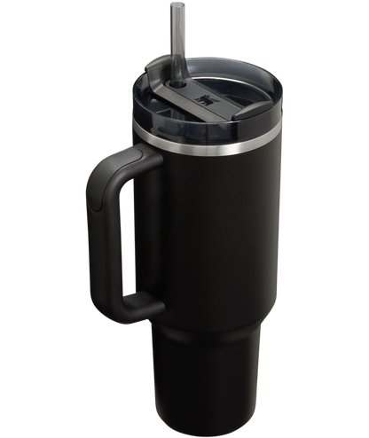 Splash-Resistant FlowState The Quencher H2.0 Flowstate Tumbler  | Stanley Create D332L - Double-Wall Vacuum Insulated Travel Tumbler with Straw Detail