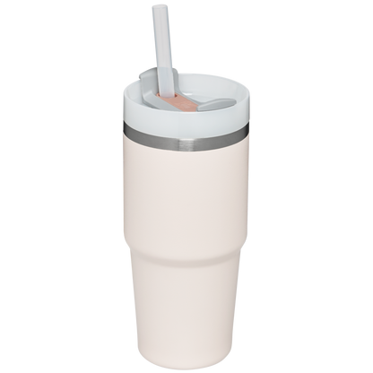 Car-Cup Friendly The Quencher H2.0 Flowstate Tumbler  | Stanley Create D329E - Double-Wall Vacuum Insulated Travel Tumbler with Straw Detail