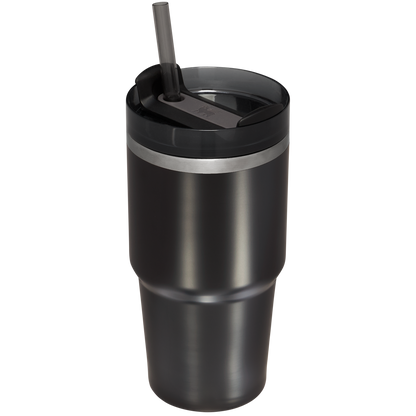 Splash-Resistant FlowState The Quencher H2.0 Flowstate Tumbler D030T - Double-Wall Vacuum Insulated Travel Tumbler with Straw Detail