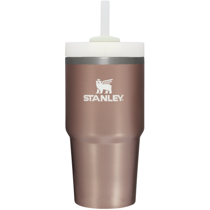 Splash-Resistant FlowState The Quencher H2.0 Flowstate Tumbler D030T - Double-Wall Vacuum Insulated Travel Tumbler with Straw Detail