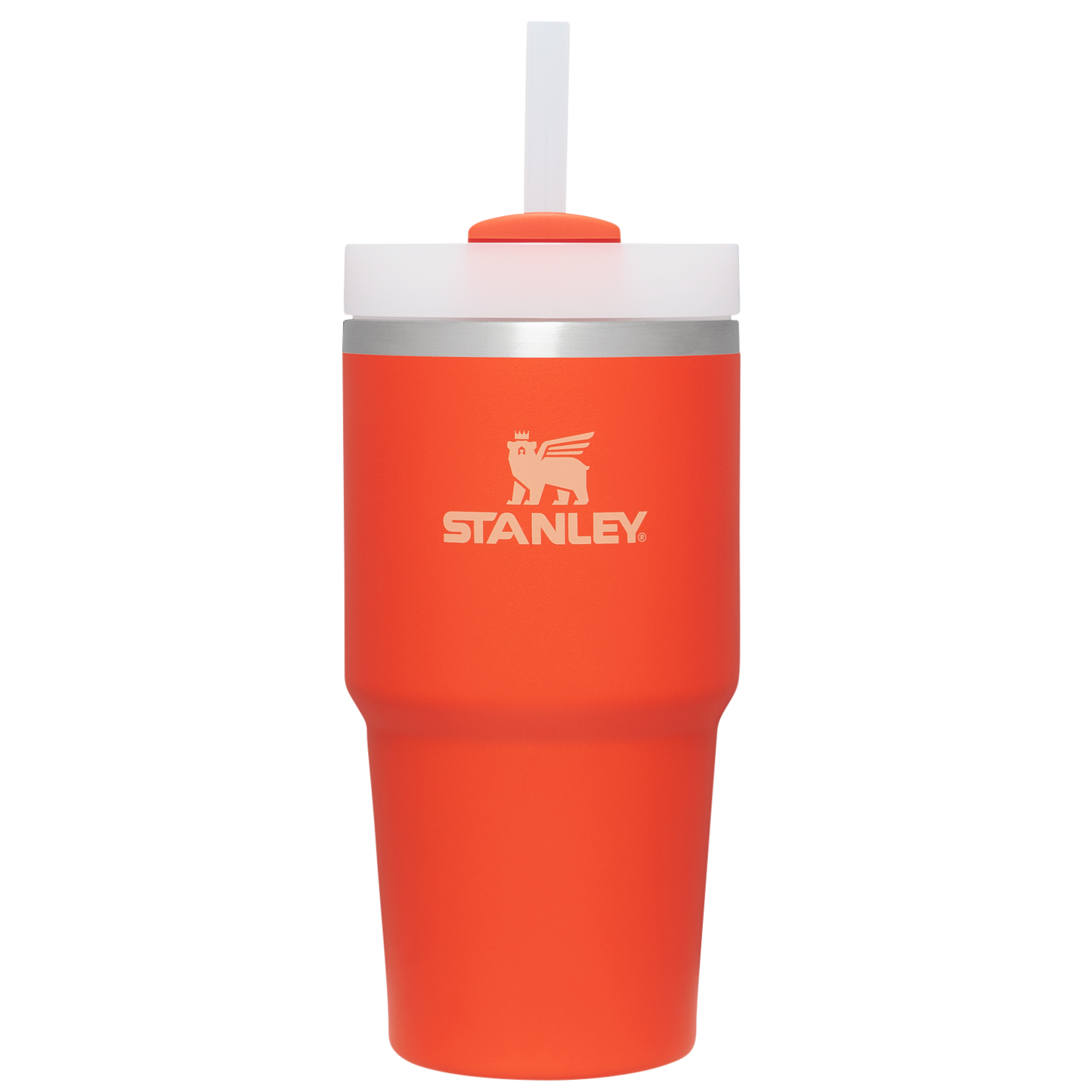 Splash-Resistant FlowState The Quencher H2.0 Flowstate Tumbler D030T - Double-Wall Vacuum Insulated Travel Tumbler with Straw - Tigerlily