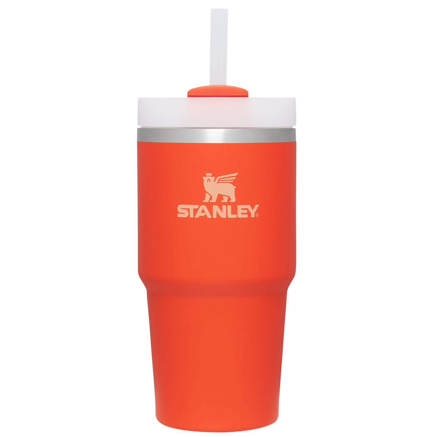 Splash-Resistant FlowState The Quencher H2.0 Flowstate Tumbler D030T - Double-Wall Vacuum Insulated Travel Tumbler with Straw - Tigerlily