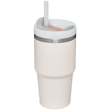 Splash-Resistant FlowState The Quencher H2.0 Flowstate Tumbler D030T - Double-Wall Vacuum Insulated Travel Tumbler with Straw Detail