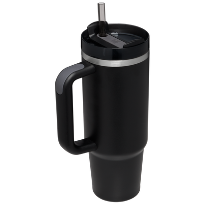 Splash-Resistant FlowState The Quencher H2.0 Flowstate Tumbler D051L - FlowState 3-Position Lid Insulated Travel Mug Detail