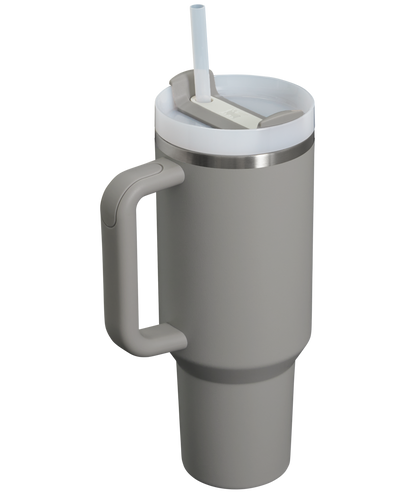 Splash-Resistant FlowState The Quencher H2.0 Flowstate Tumbler  | Stanley Create D332L - Double-Wall Vacuum Insulated Travel Tumbler with Straw Detail