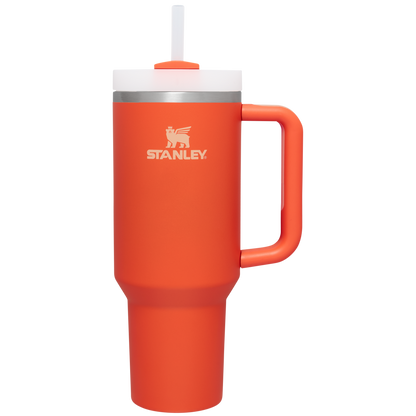 Splash-Resistant FlowState The Quencher H2.0 Flowstate Tumbler  | Stanley Create D332L - Double-Wall Vacuum Insulated Travel Tumbler with Straw Detail