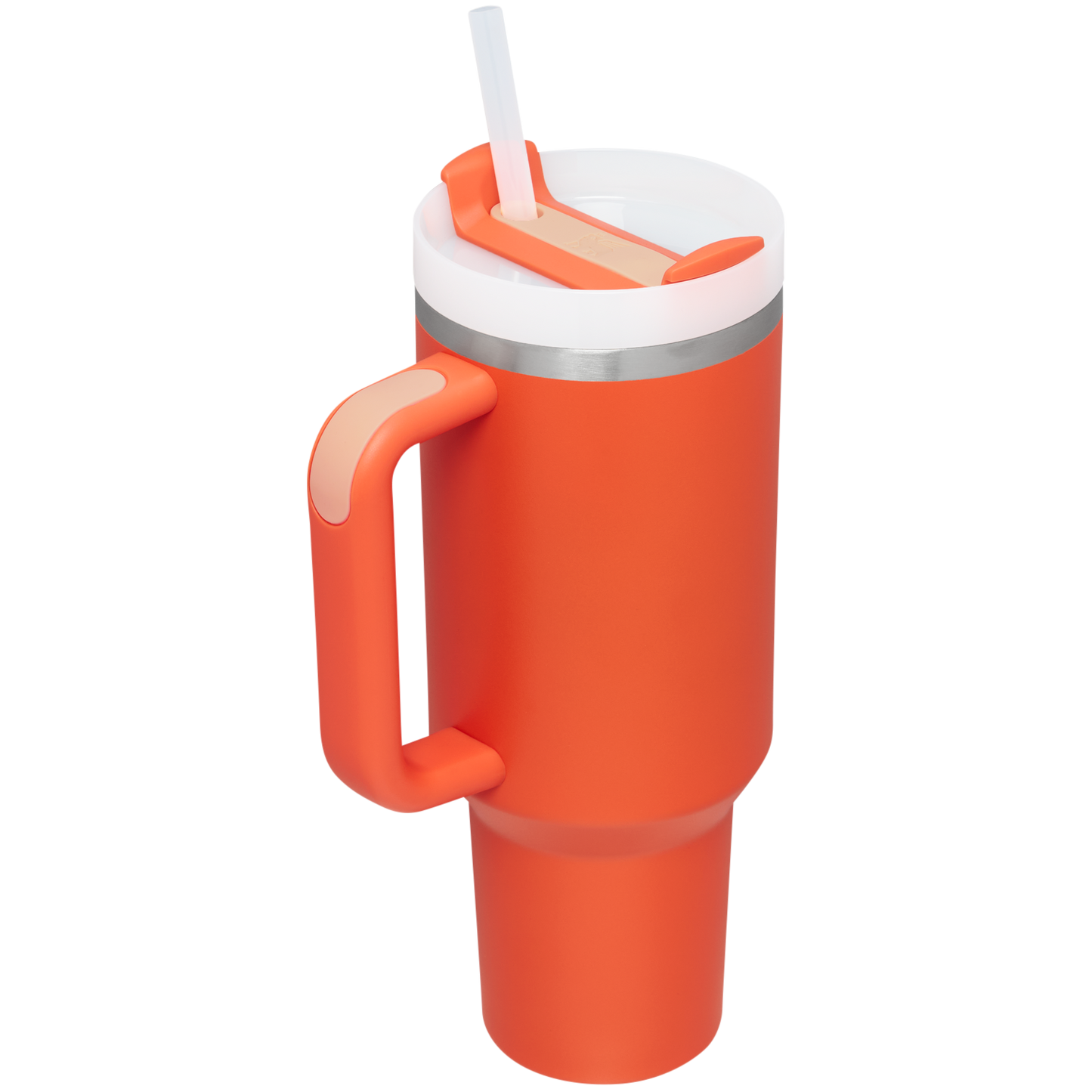 Splash-Resistant FlowState The Quencher H2.0 Flowstate Tumbler  | Stanley Create D332L - Double-Wall Vacuum Insulated Travel Tumbler with Straw Detail