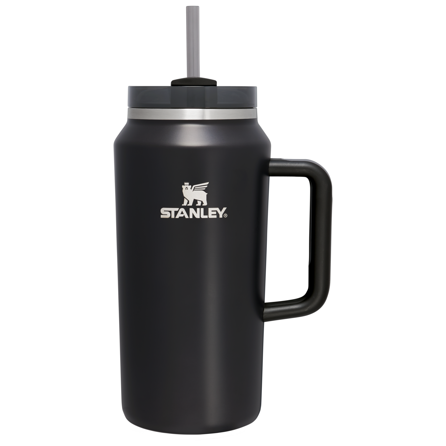Splash-Resistant FlowState The Quencher H2.0 Flowstate Tumbler D033Q - Premium Stainless Steel Straw Cup for All-Day Hydration - Black Glow