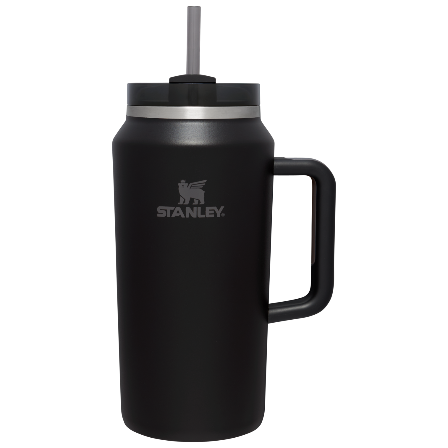 Splash-Resistant FlowState The Quencher H2.0 Flowstate Tumbler D033Q - Premium Stainless Steel Straw Cup for All-Day Hydration - Black
