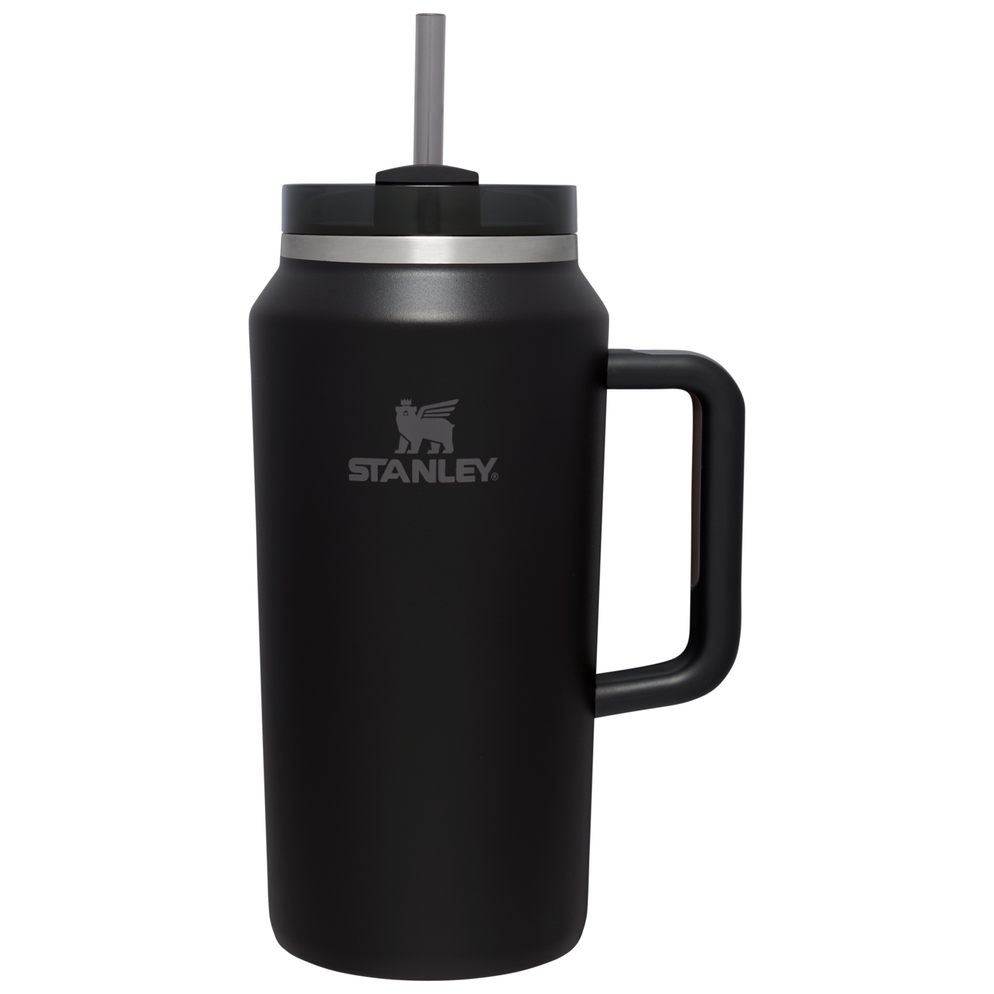 Large Capacity The Quencher H2.0 Flowstate Tumbler D365U - Double-Wall Vacuum Insulated Travel Tumbler with Straw - Black
