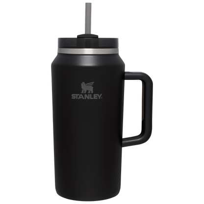 Large Capacity The Quencher H2.0 Flowstate Tumbler D365U - Double-Wall Vacuum Insulated Travel Tumbler with Straw - Black