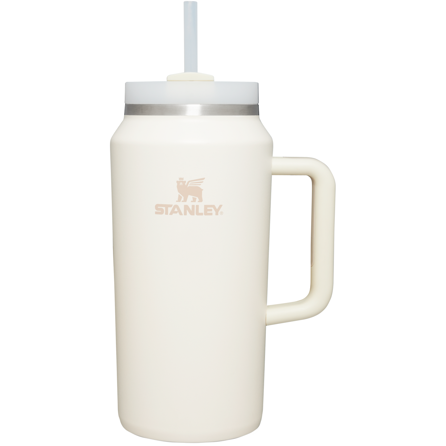 Splash-Resistant FlowState The Quencher H2.0 Flowstate Tumbler D033Q - Premium Stainless Steel Straw Cup for All-Day Hydration - Cream