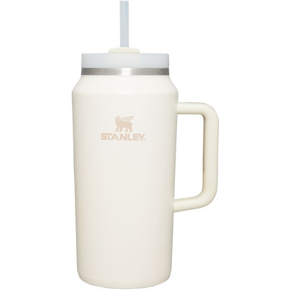 Splash-Resistant FlowState The Quencher H2.0 Flowstate Tumbler D033Q - Premium Stainless Steel Straw Cup for All-Day Hydration - Cream