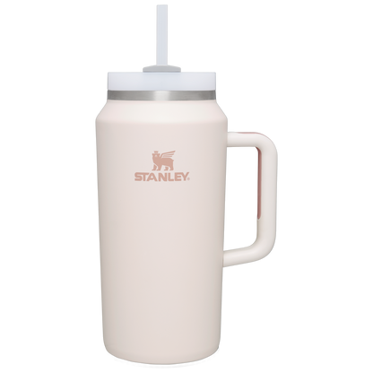 Large Capacity The Quencher H2.0 Flowstate Tumbler D365U - Double-Wall Vacuum Insulated Travel Tumbler with Straw - Rose Quartz