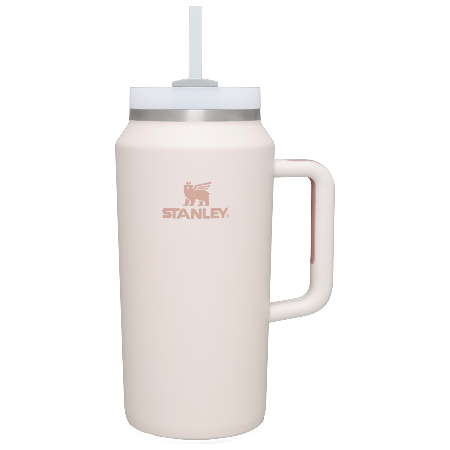 Splash-Resistant FlowState The Quencher H2.0 Flowstate Tumbler D033Q - Premium Stainless Steel Straw Cup for All-Day Hydration - Rose Quartz