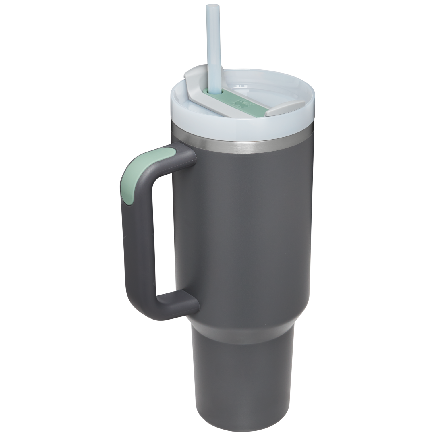 Splash-Resistant FlowState The Quencher H2.0 Flowstate Tumbler  | Stanley Create D332L - Double-Wall Vacuum Insulated Travel Tumbler with Straw Detail