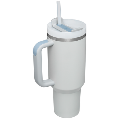 Splash-Resistant FlowState The Quencher H2.0 Flowstate Tumbler  | Stanley Create D332L - Double-Wall Vacuum Insulated Travel Tumbler with Straw Detail