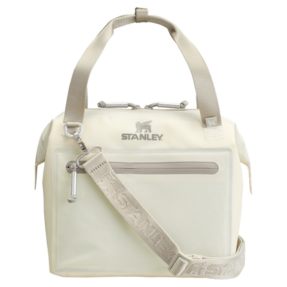 Heavy-Duty Tote The All Day Julienne Mini Cooler D052R - Julienne Series Portable Picnic Chiller Tote - Cream