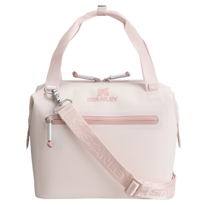 Heavy-Duty Tote The All Day Julienne Mini Cooler D052R - Julienne Series Portable Picnic Chiller Tote - Rose Quartz