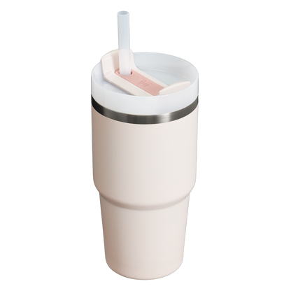 Splash-Resistant FlowState The Quencher H2.0 Flowstate Tumbler D030T - Double-Wall Vacuum Insulated Travel Tumbler with Straw Detail