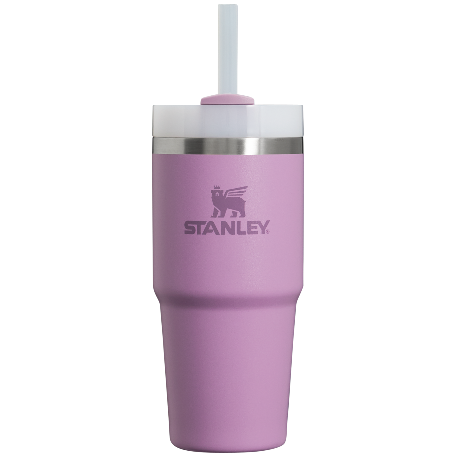 Car-Cup Friendly The Quencher H2.0 Flowstate Tumbler  | Stanley Create D329E - Double-Wall Vacuum Insulated Travel Tumbler with Straw - Lilac