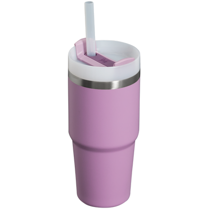 Car-Cup Friendly The Quencher H2.0 Flowstate Tumbler  | Stanley Create D329E - Double-Wall Vacuum Insulated Travel Tumbler with Straw Detail
