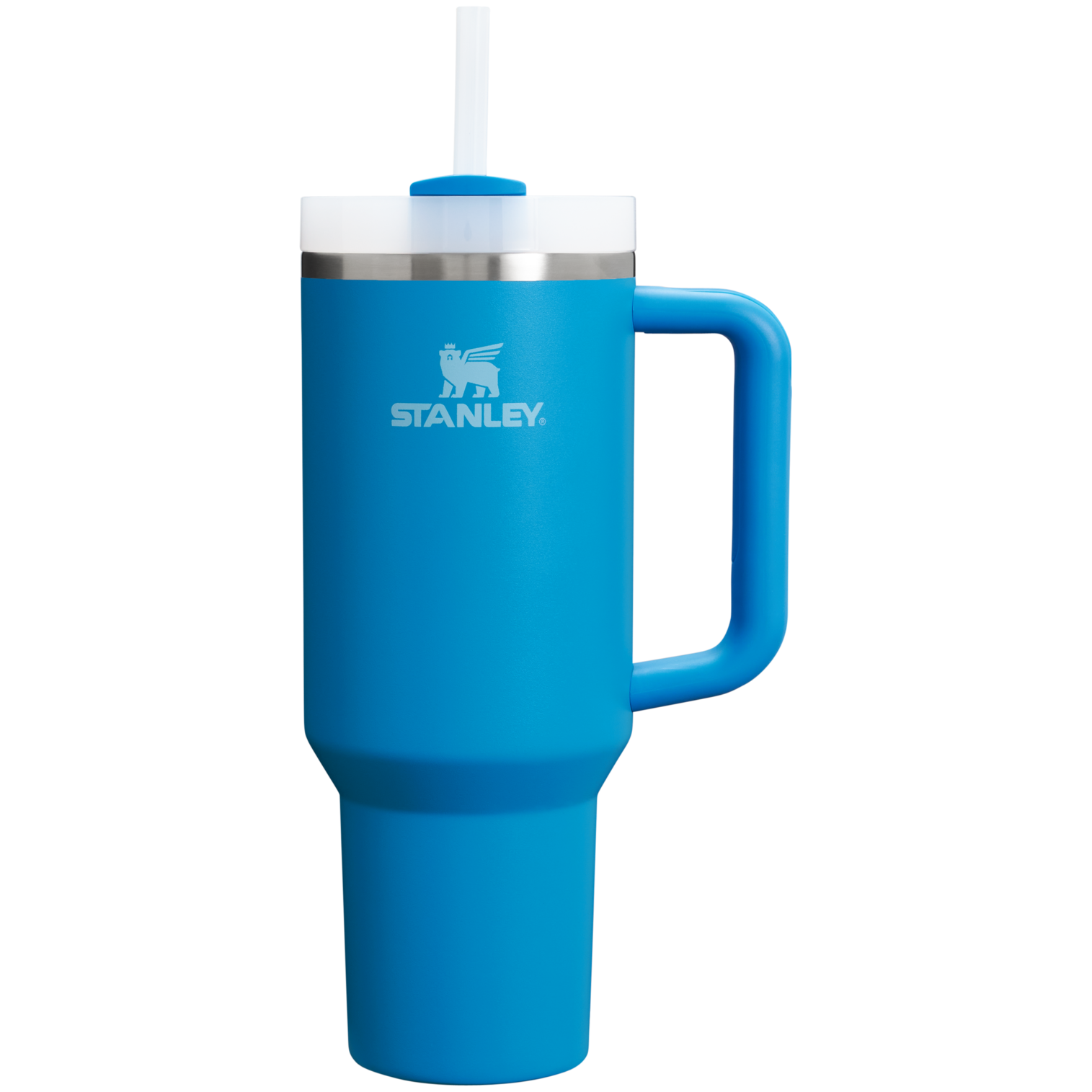 Splash-Resistant FlowState The Quencher H2.0 Flowstate Tumbler  | Stanley Create D332L - Double-Wall Vacuum Insulated Travel Tumbler with Straw Detail