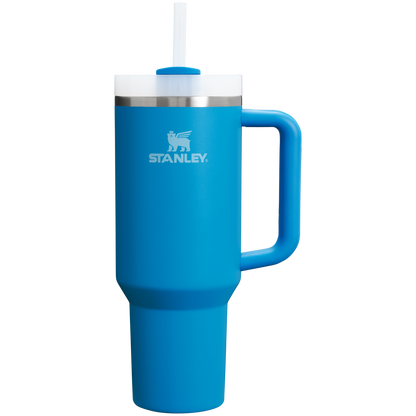 Splash-Resistant FlowState The Quencher H2.0 Flowstate Tumbler  | Stanley Create D332L - Double-Wall Vacuum Insulated Travel Tumbler with Straw Detail
