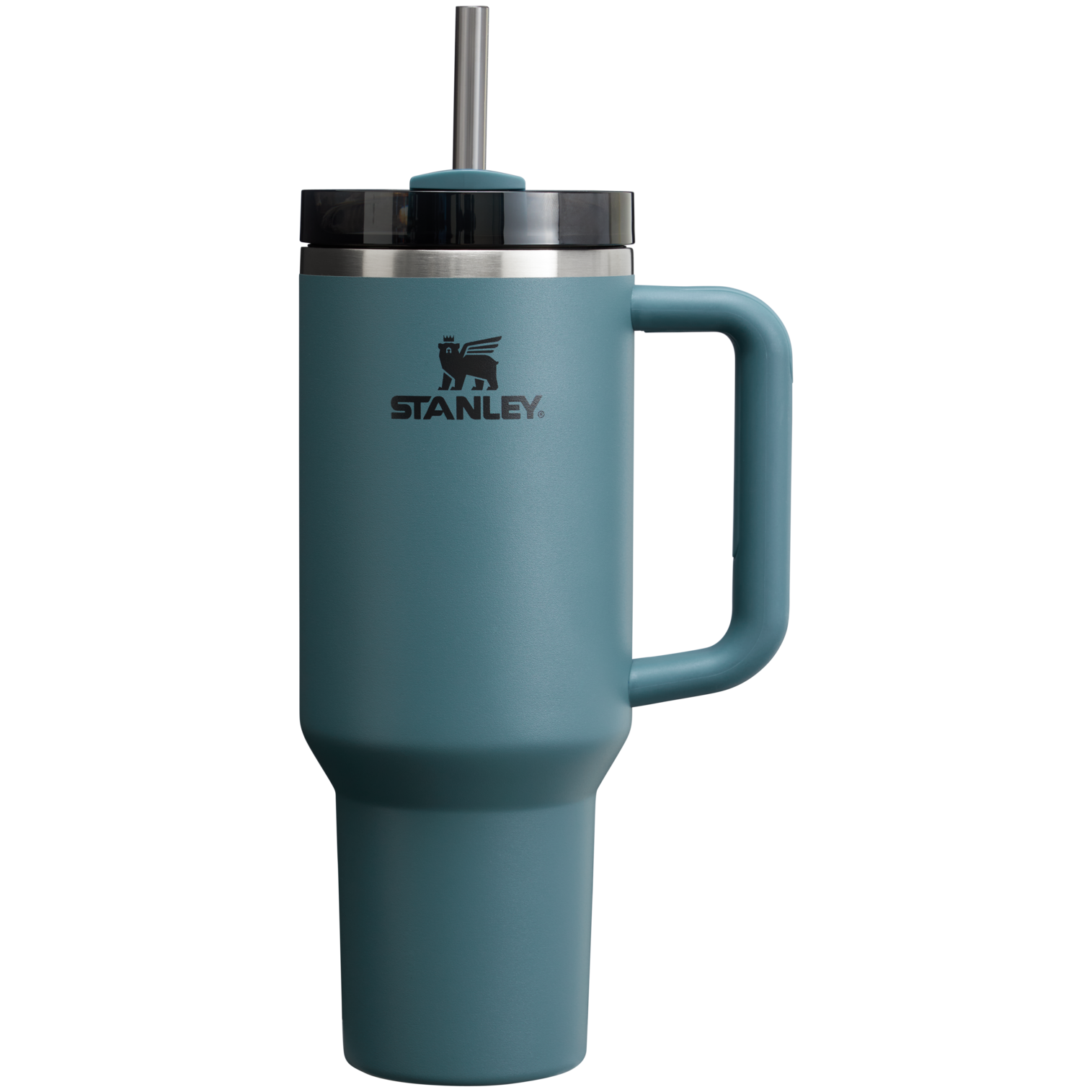 Splash-Resistant FlowState The Quencher H2.0 Flowstate Tumbler  | Stanley Create D332L - Double-Wall Vacuum Insulated Travel Tumbler with Straw Detail