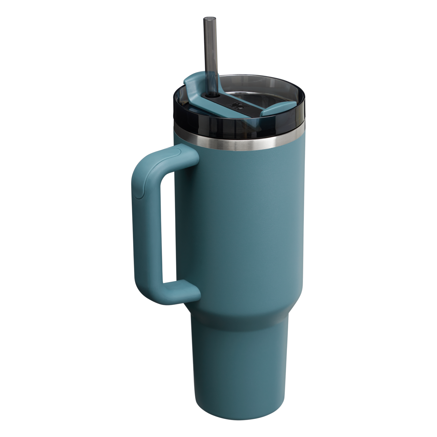 Splash-Resistant FlowState The Quencher H2.0 Flowstate Tumbler  | Stanley Create D332L - Double-Wall Vacuum Insulated Travel Tumbler with Straw Detail
