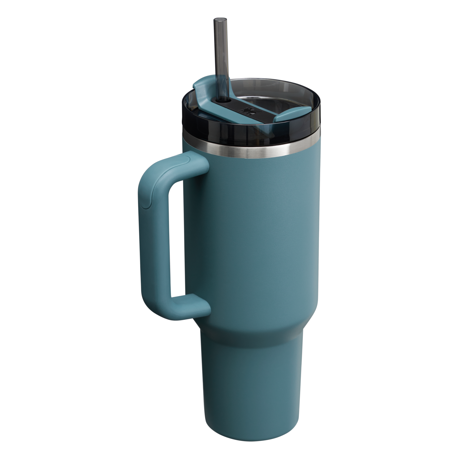 Splash-Resistant FlowState The Quencher H2.0 Flowstate Tumbler  | Stanley Create D332L - Double-Wall Vacuum Insulated Travel Tumbler with Straw Detail