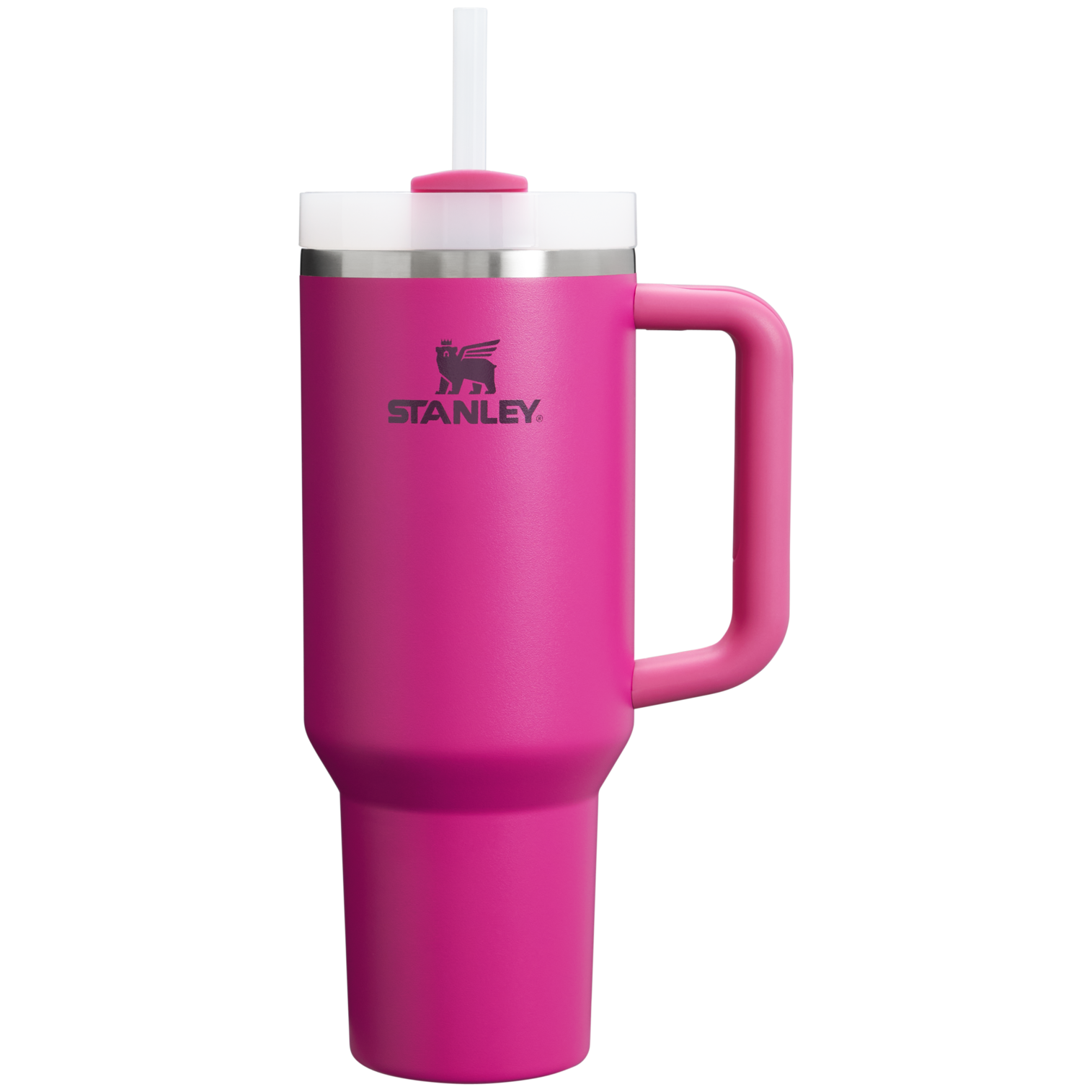 Splash-Resistant FlowState The Quencher H2.0 Flowstate Tumbler  | Stanley Create D332L - Double-Wall Vacuum Insulated Travel Tumbler with Straw Detail