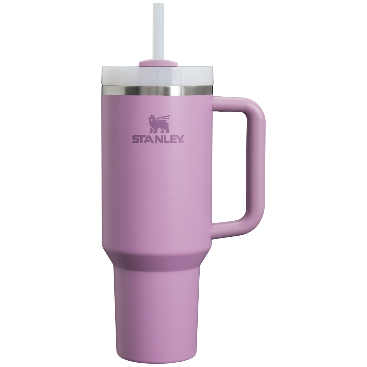 Splash-Resistant FlowState The Quencher H2.0 Flowstate Tumbler  | Stanley Create D332L - Double-Wall Vacuum Insulated Travel Tumbler with Straw Detail
